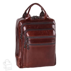 Рюкзак мужской кожаный 7325G brown Fuzhiniao