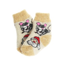 Носки детские "Мышь и Дед Мороз" 6287-1