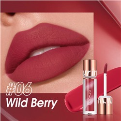 Водостойкая матовая помада O.TWO.O New Trending Lip Gloss Marbling Water Proof Matt Finish Lip Stick SC057 #06 Wild Berry