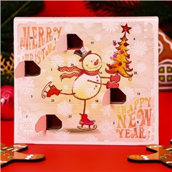 Адвент календарь Fikar "Рождественский снеговик", 40 г