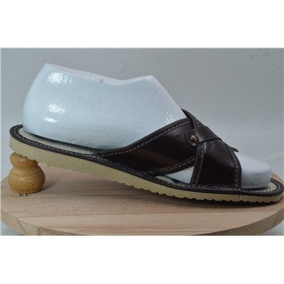 063-43 Обувь домашняя (Тапочки кожаные) размер 43
