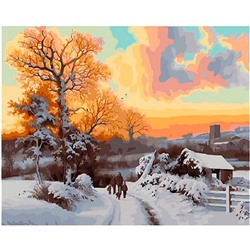 Картина по номерам "Зимний пейзаж" 40х50  GX 34590 (Зимний пейзаж)