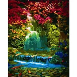 Картина по номерам "Тропический водопад" 50х40см (Тропический водопад)