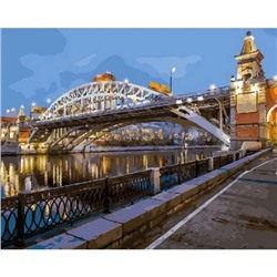 Картина по номерам "Городской мост" 50х40см (Городской мост)