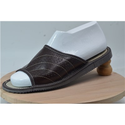 076-45 Обувь домашняя (Тапочки кожаные) размер 45