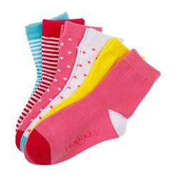 Носки трикотажные для девочек, 6 пар  в комплекте
