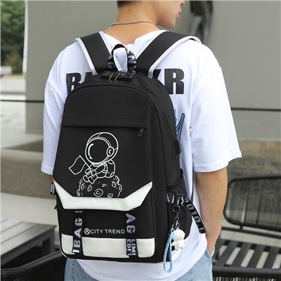 Рюкзак, арт Р24, цвет:звёздное небо + сумка нагрудная