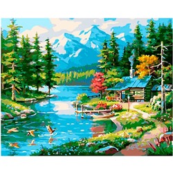 Картина по номерам Горное озеро 40х50 GX 37768 (Горное озеро)