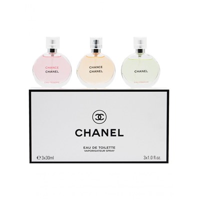 Парфюмерный женский набор Chanel Chance 3x30 ml