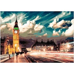 Картина по номерам "Вечер в Лондоне" 50х40см (Вечер в Лондоне)