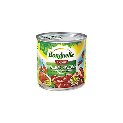 Красная фасоль в томатном соусе "Чили", 0,425 мл