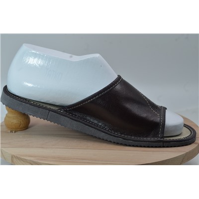 076-45 Обувь домашняя (Тапочки кожаные) размер 45