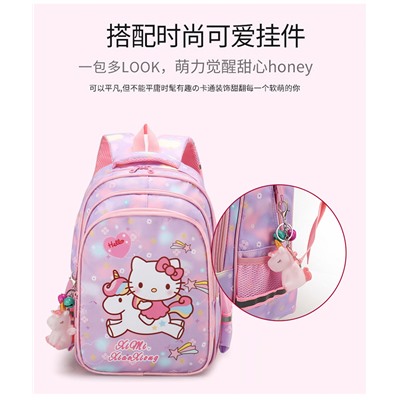 Рюкзак детский, арт Р100, цвет: Китти розовый (с брелком)