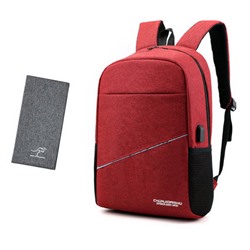 Рюкзак и кошелёк, арт Р21, цвет:красный