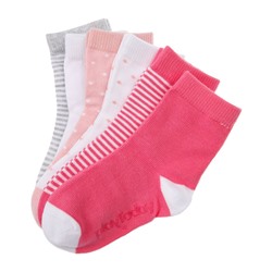 Носки трикотажные для девочек, 6 пар  в комплекте