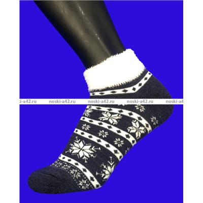 5 ПАР - Легион носки женские шерсть внутри махра  укороченные