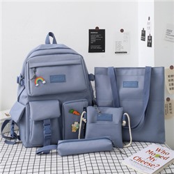 Набор-рюкзак из 4 предметов, арт Р17 цвет:синий