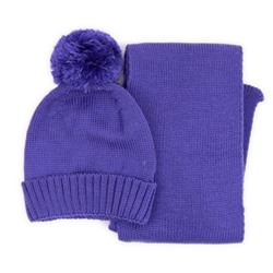 Комплект детский Crockid К 214к/2Ш лиловый шарф + шапка